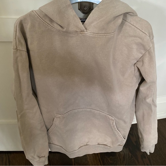 TALENTLESS hoodie in faded sand or beige colour - Picture 1 of 3